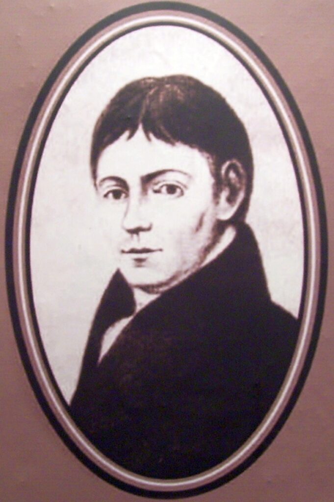 Józef Lompa. Portret z wystawy w Muzeum Powstań Śląskich na Górze św. Anny. Fot. z archiwum autorów.