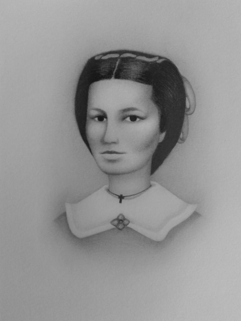 Leonia Wild. Portret współczesny na podstawie archiwalnych fotografii. Autorka Joanna Semla. Fotografia z archiwum autorów.
